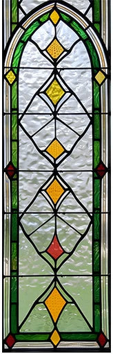 Fönsterfilm – Blyinfattat glas i geometrisk design