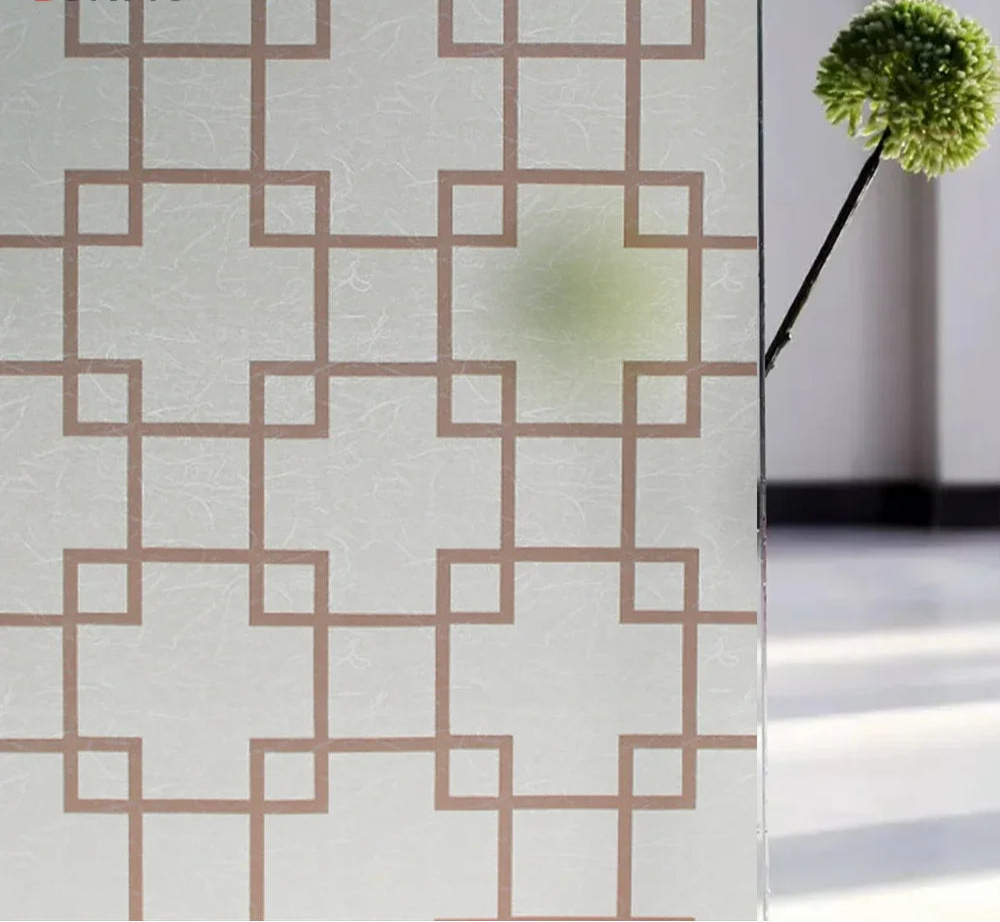 Fönsterfilm med modern geometrisk design