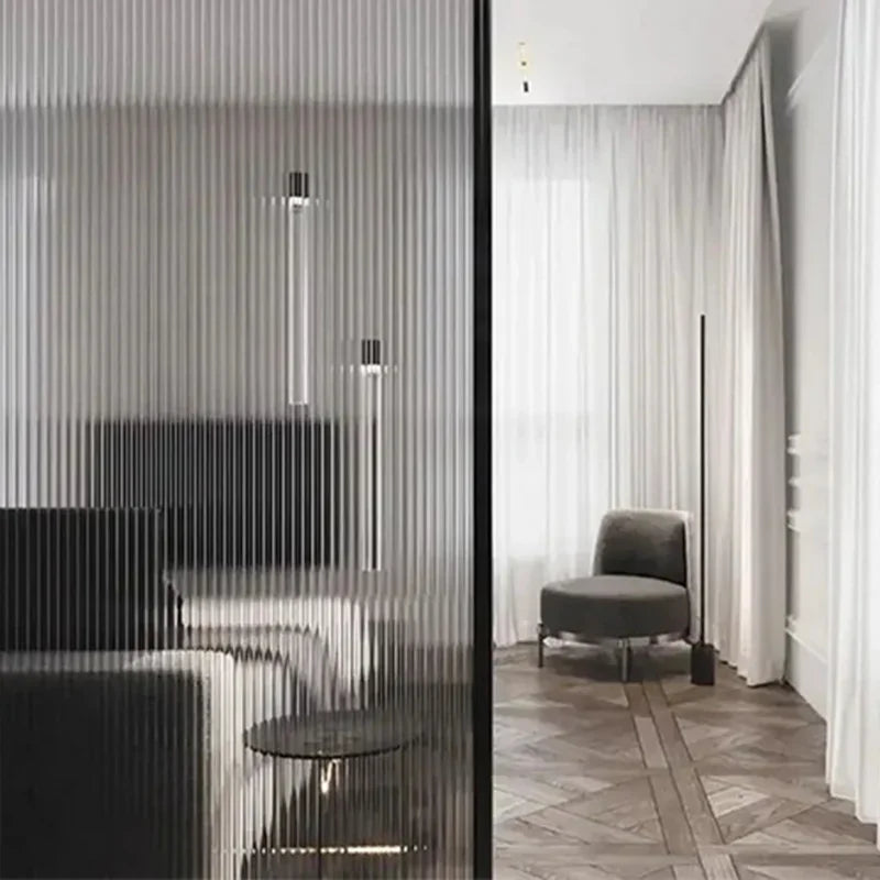 Fönsterdekal - Rillat glas frostad - Fonsterdekal