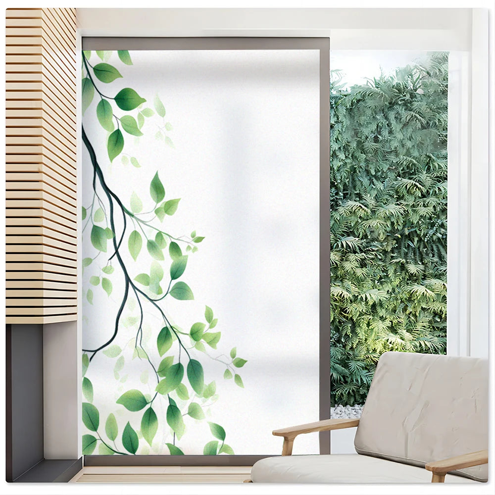 Fönsterdekal - Blommande rankor - Fonsterdekal