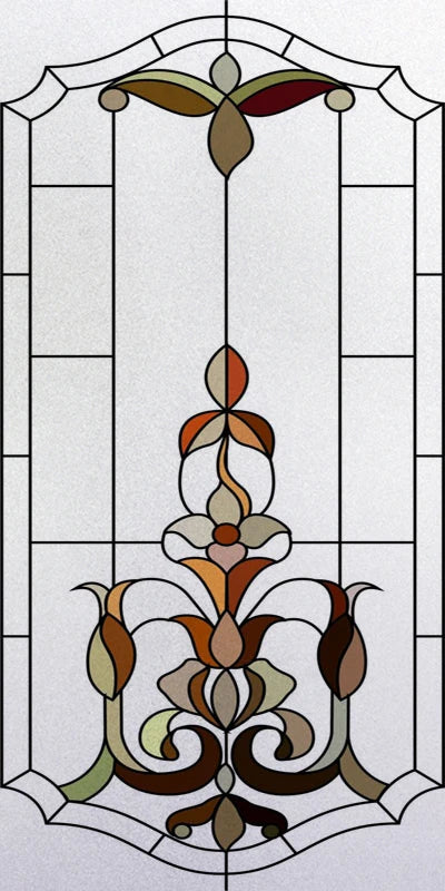 Fönsterfilm blyinfattat glas vintage dekor