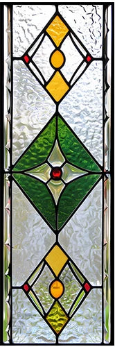 Fönsterfilm – Blyinfattat glas i geometrisk design