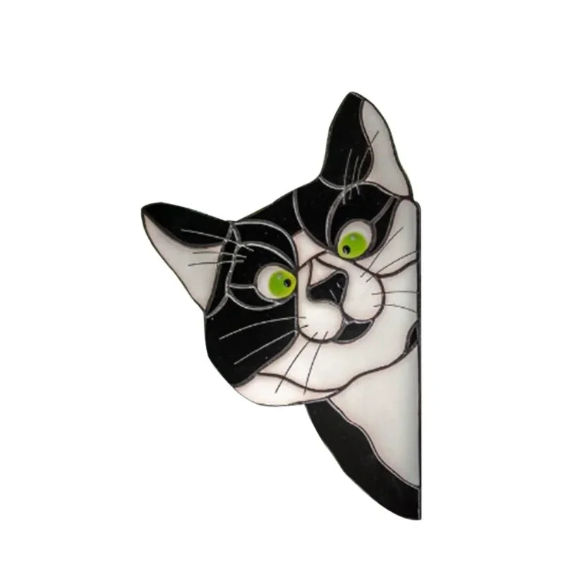 Fönsterdekal - Kattmotiv, självhäftande - Fonsterdekal