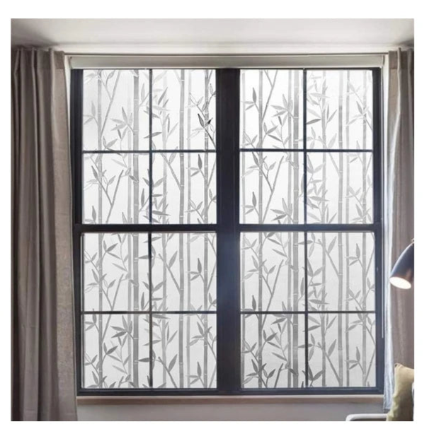 Fönsterfilm med bambumönster