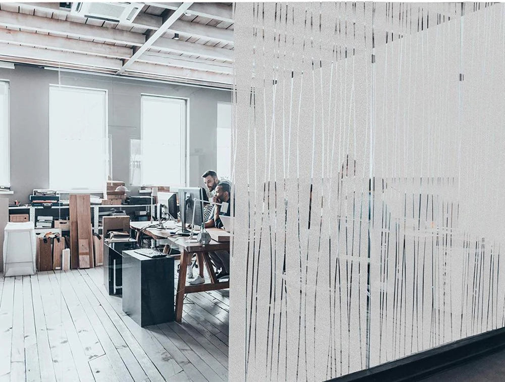 Fönsterdekal - Matt randig - Fonsterdekal