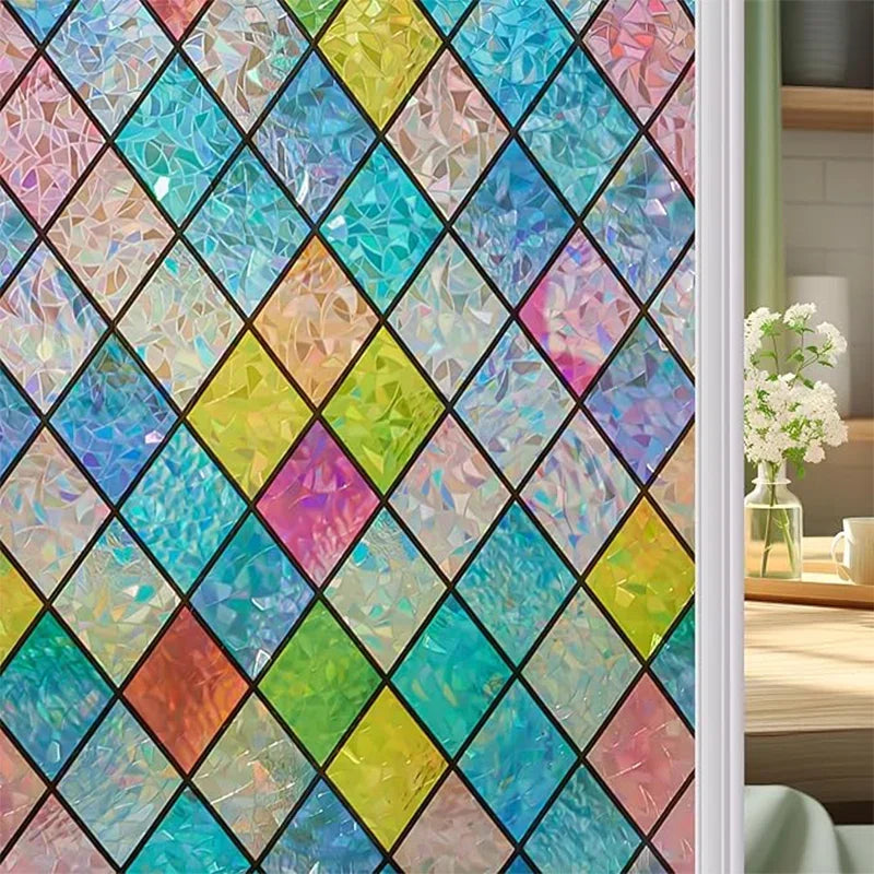 Fönsterdekal - Holografisk UV-film - Fonsterdekal